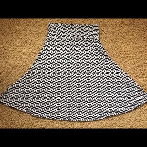 LuLaRoe Azure A-Line Skirt, size M